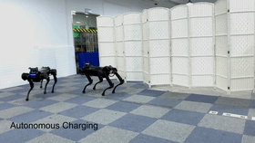 「澎湃新闻」浙大“绝影”机器狗上新了！会钻火圈、跳跃顶球