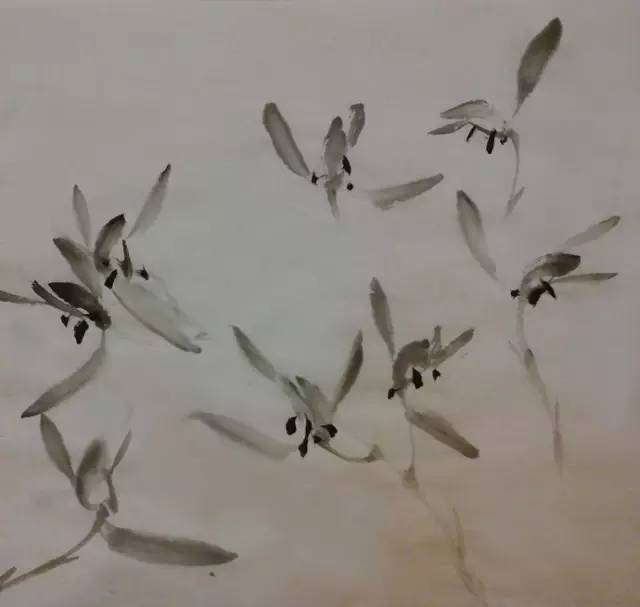 兰花的写意画法