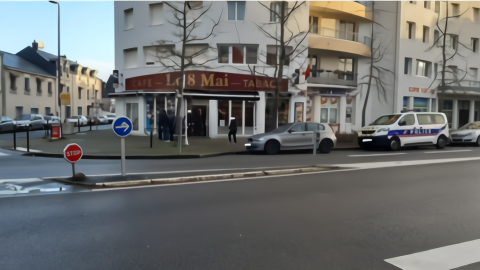 法国歹徒抢劫酒吧 被店主痛殴一顿后扔下枪逃跑
