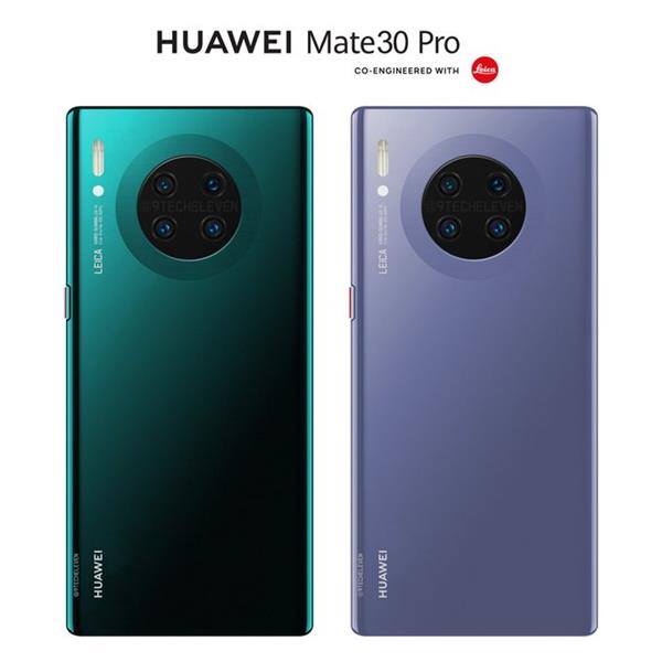 华为官宣Mate 30系列手机9.19日发布 徕卡环形四摄确认