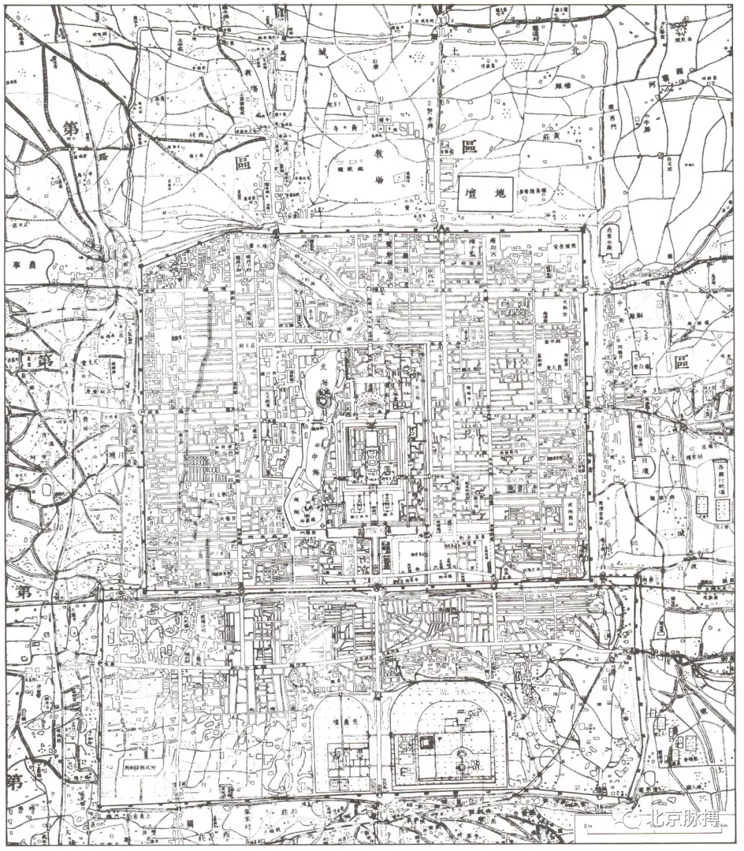 画说北京丨1325-1950年,69幅老地图,看尽北京城市历史
