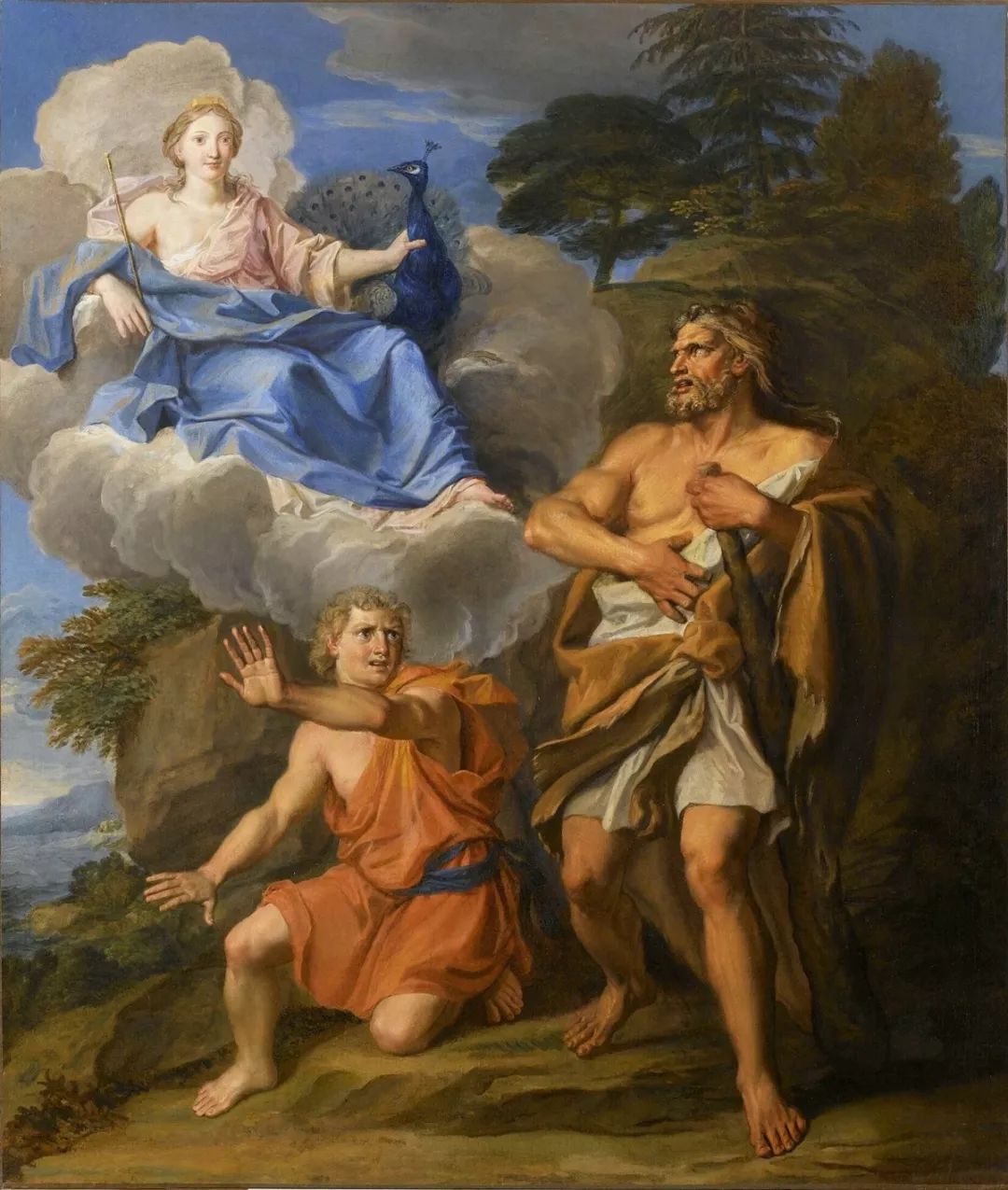 自媒体 正文▲ [法] 《赫拉与赫拉克勒斯》,约1688年,布面油画,180 &