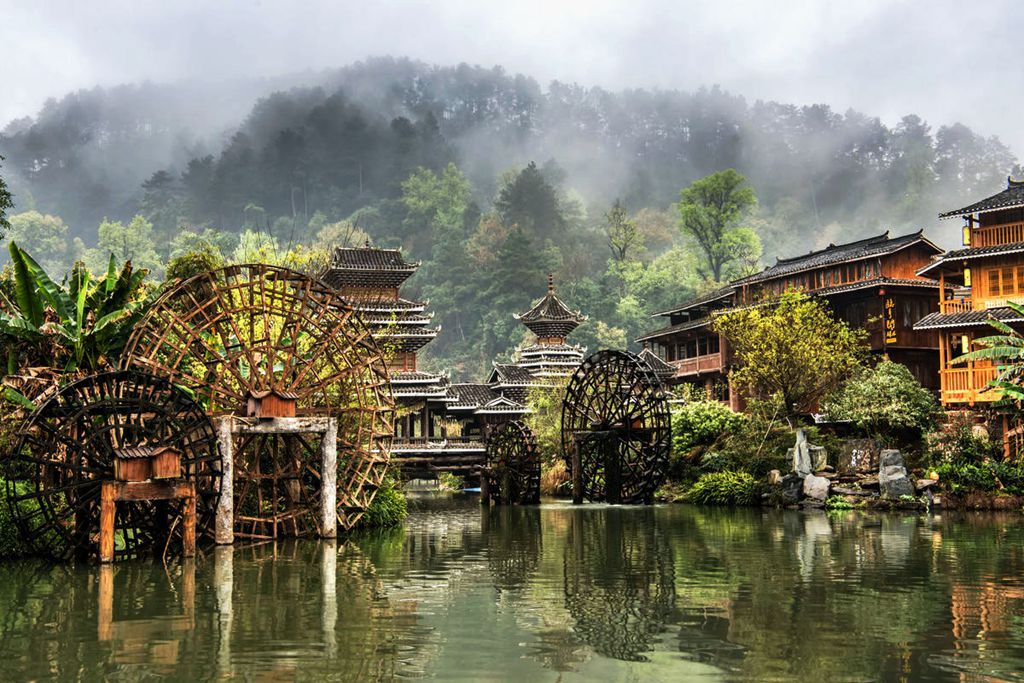 贵州肇兴侗寨,岜沙苗寨,加榜梯田,桂林龙脊梯田,漓江风光摄影