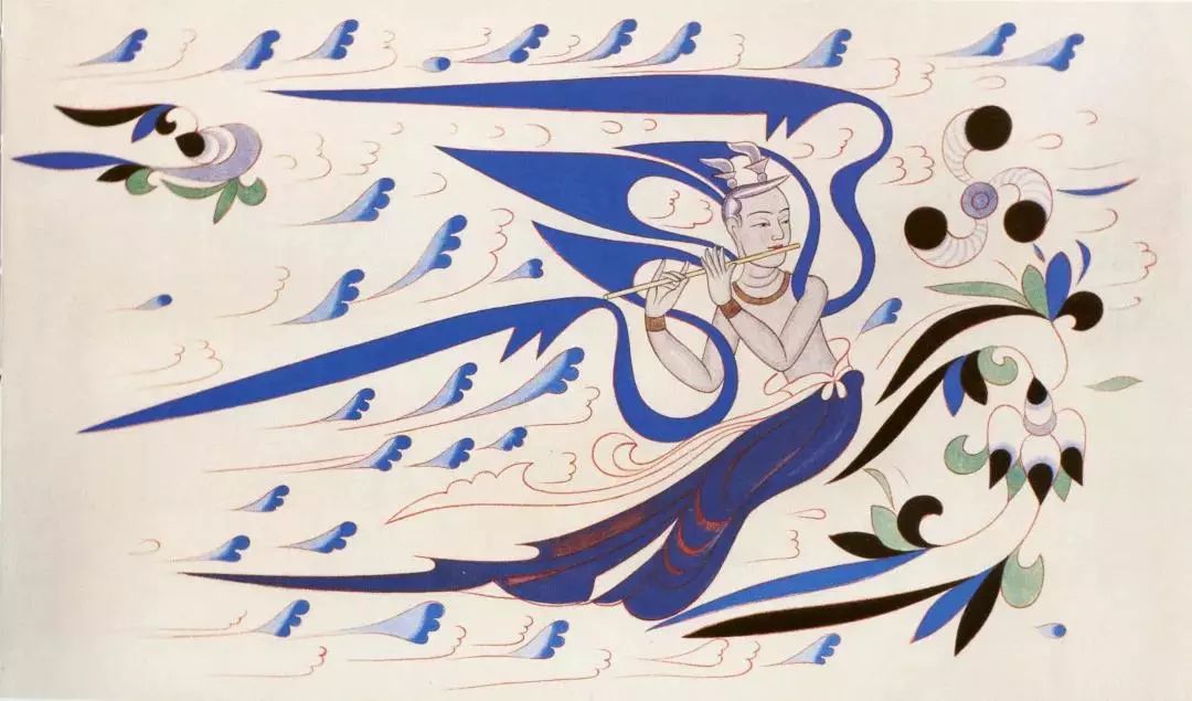 莫高窟第428窟北周飞天 70×47cm