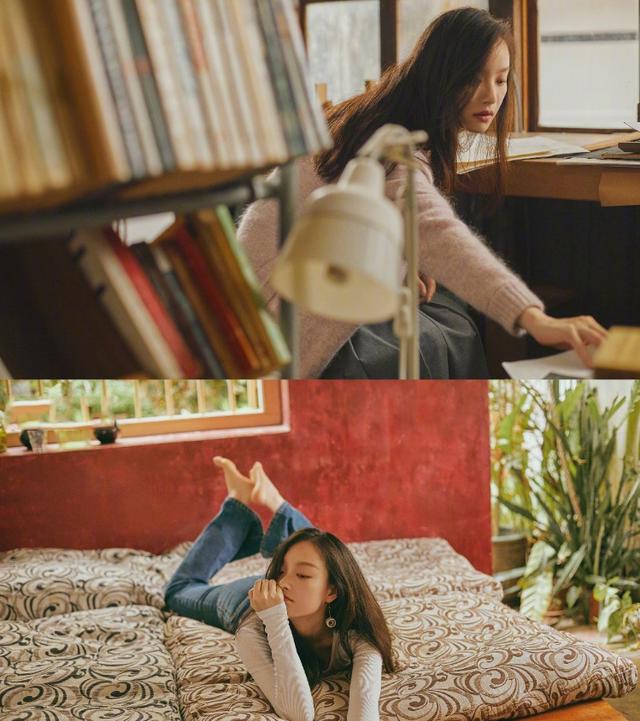 「熊猫娱乐」倪妮拍性感写真，海滩大秀火辣身材，泳衣造型美腿抢镜