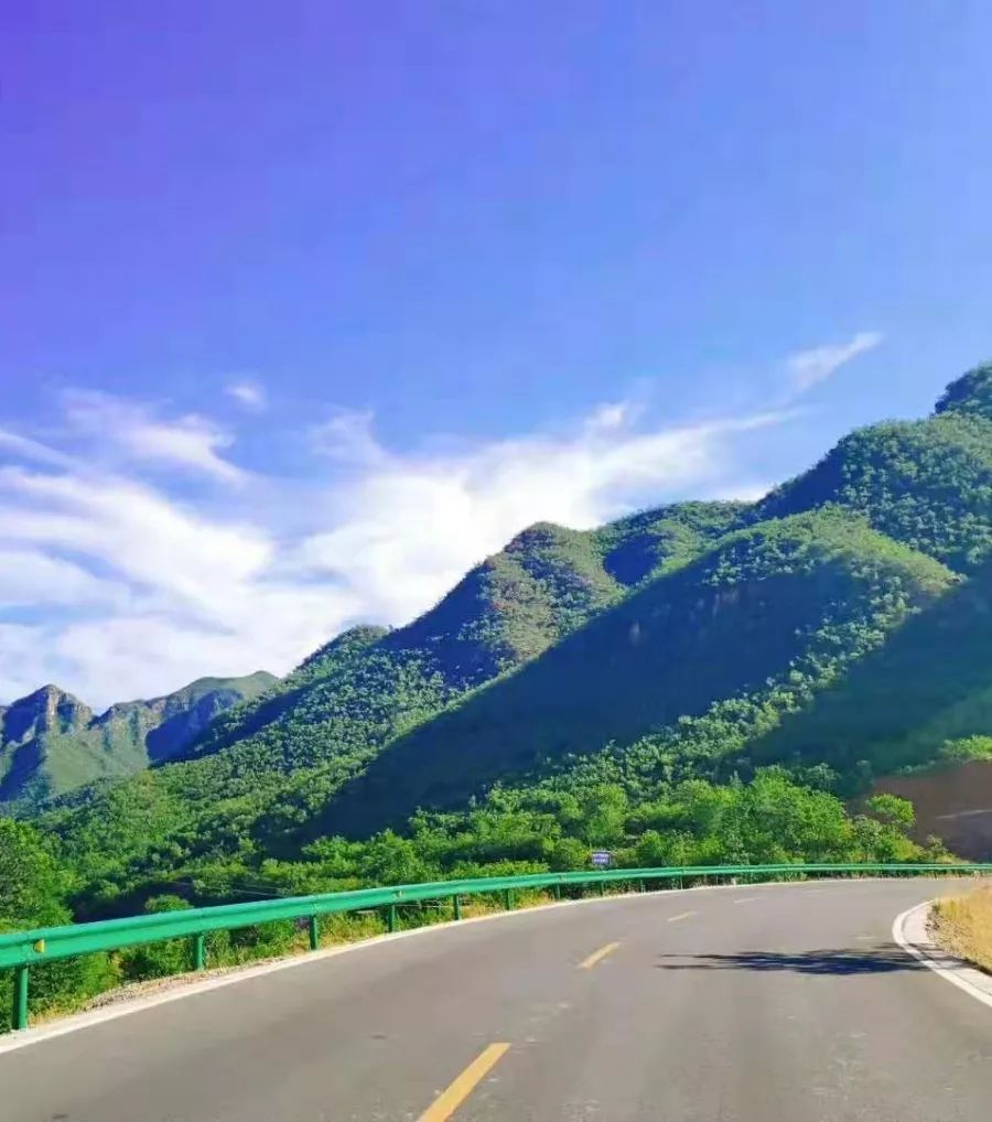 途经狼牙山万亩花海,西山北乡政府,龙门湖风景区 便进入龙西旅游公路