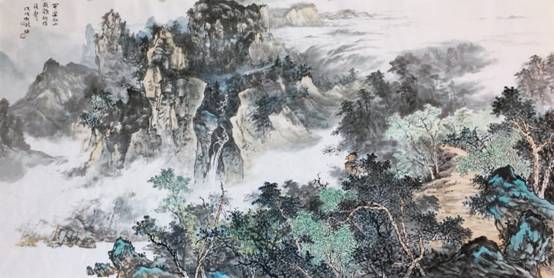 "从心出发,纵情山水—雷枝强(雷自强)山水画欣赏