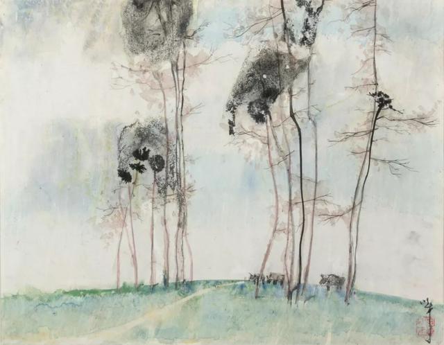 著名水彩画家温以才作品欣赏