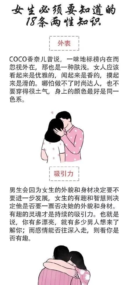 年轻女生必须要知道的两性知识,越早知道越好