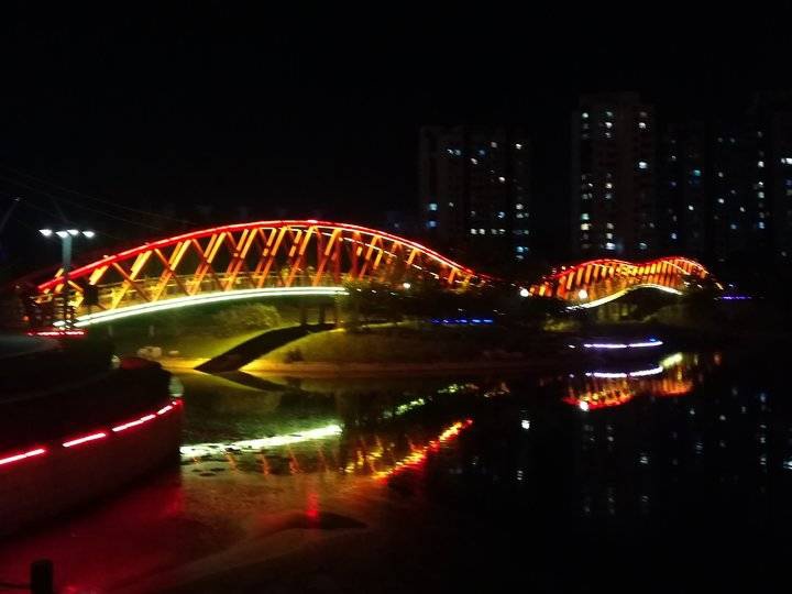 冬夜禹城泺清河畔一个人在静静地沉思（高清图片）