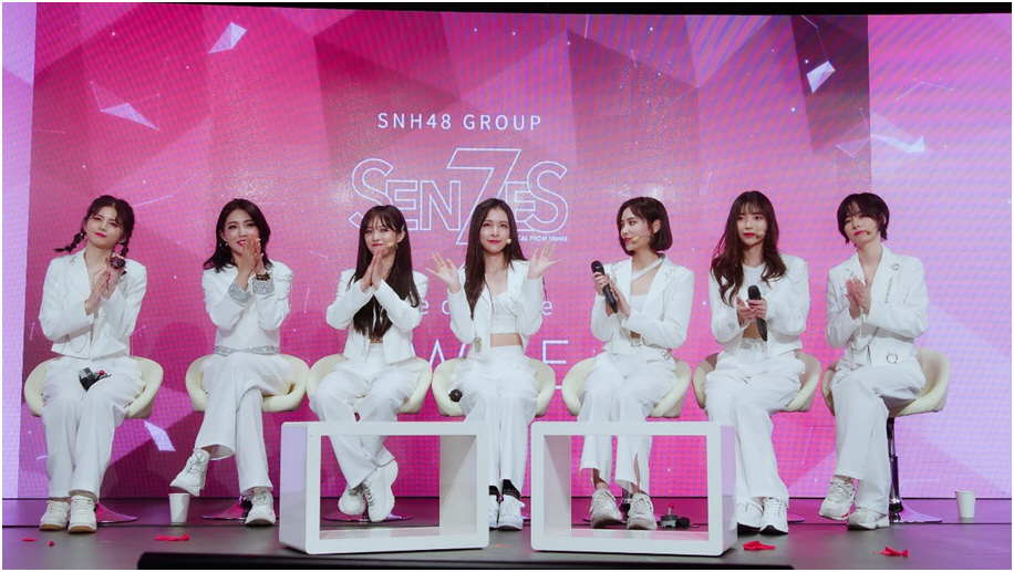 snh487SENSES祝福,snh48陈琳黑玫瑰 snh487senses在韩举办showcase新ep蓄势待发