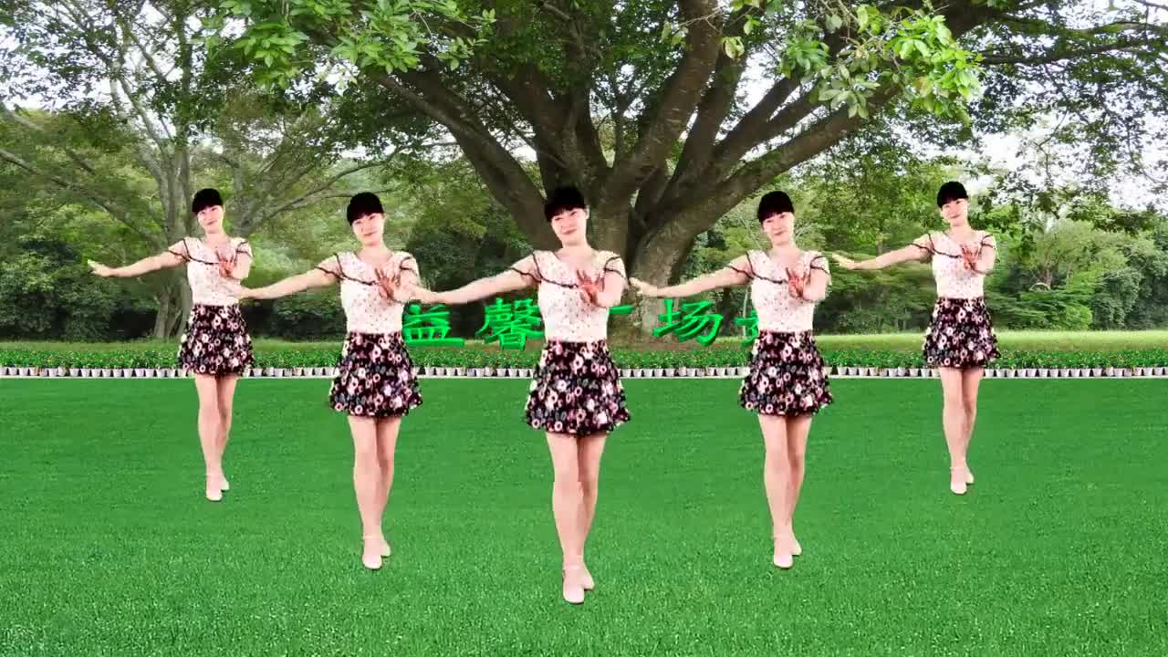 紫竹院广场舞《红枣树》歌曲好听,学员们跳得整齐好看