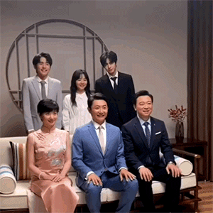 一家人的合照也是可可爱爱,超级有爱的.