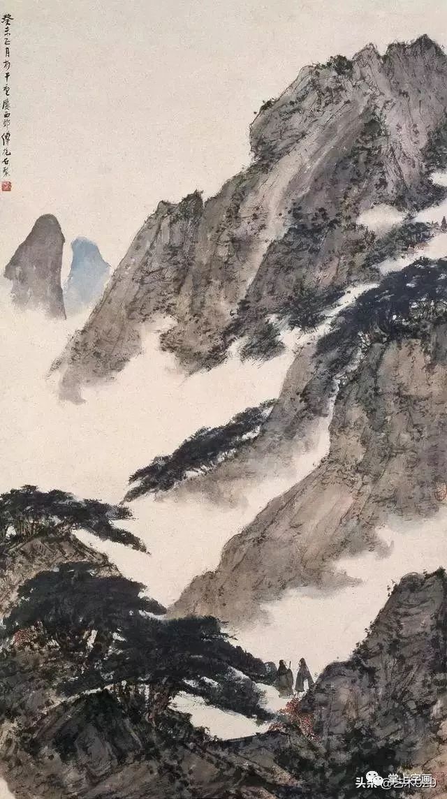 清晨阅读丨傅抱石:山水画写生要按游,悟,记,写四个步骤进行