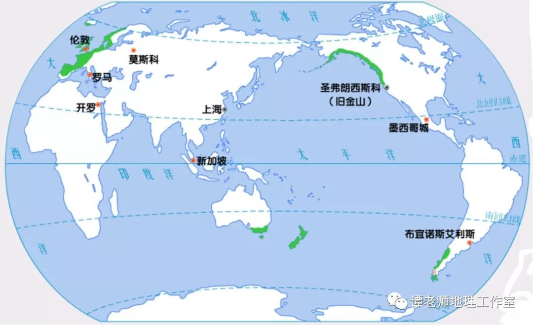 温带大陆性气候分布图