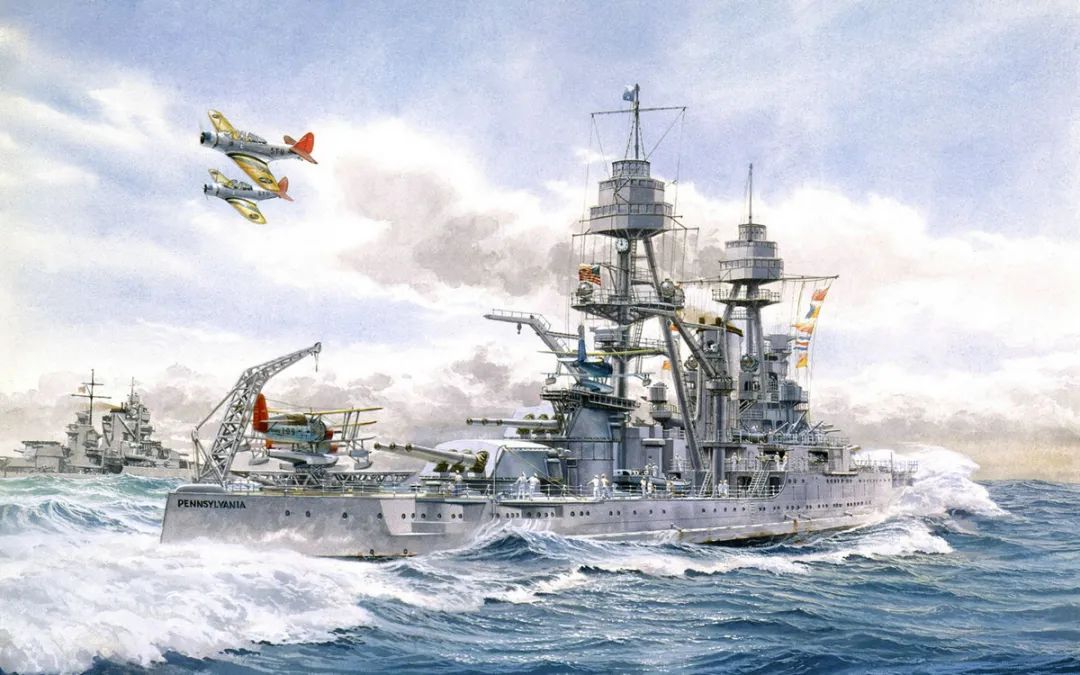 美国海军宾夕法尼亚号战列舰.