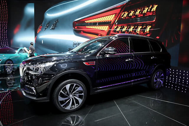 红旗hs7,40万级别豪华c级suv,车展实拍!