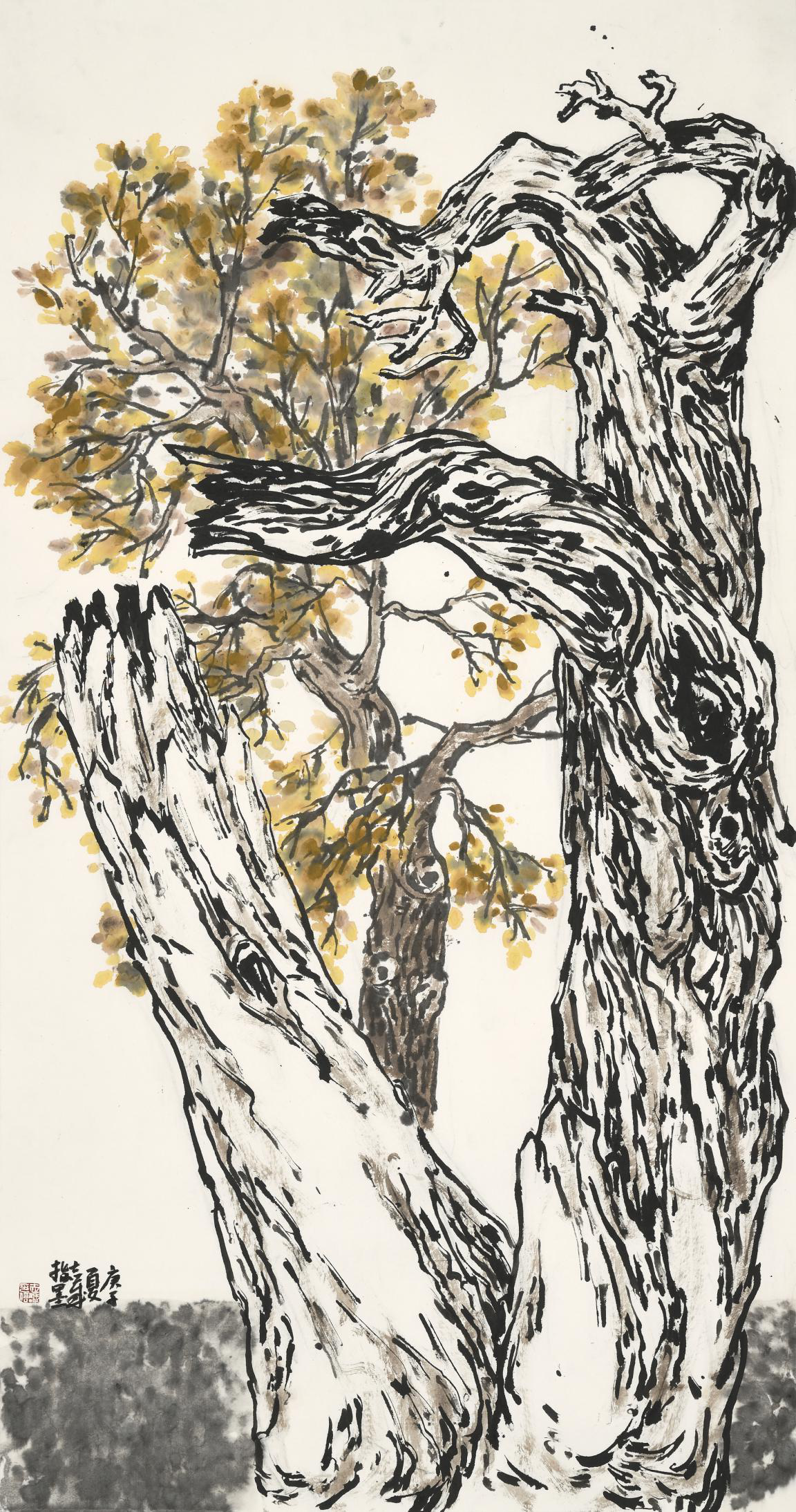 2015年作品《胡杨礼赞》参展"长征颂·报国心·强国梦"