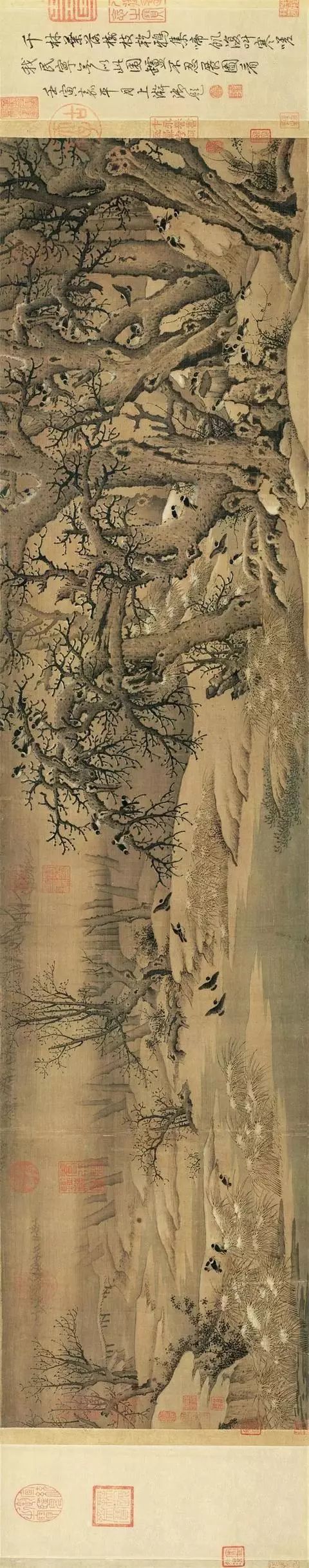 与范宽,关仝并称"三家鼎峙",他的山水画被誉为"古今第