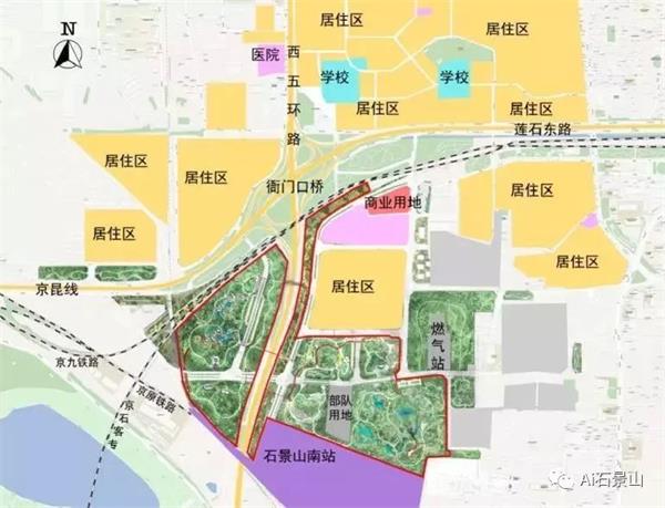 另外距离衙门口不远的首钢东南区,一条城市支路(首钢东南区二街)道路