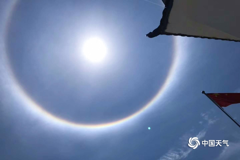 惊艳!南方多地今日出现日晕 一组图片尽览奇观