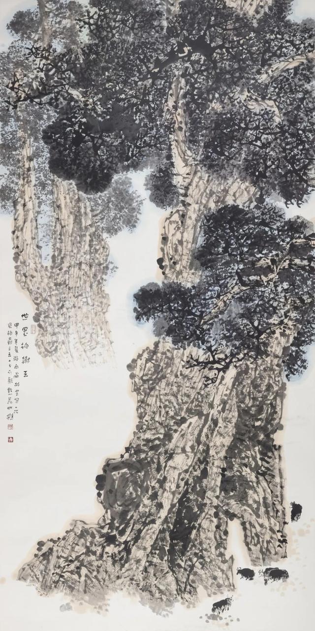 《世界柏树王》 243×123 cm 2014年