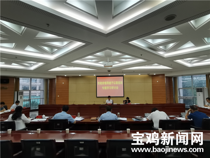 宝鸡市政府领导班子召开以案促改专题学习研讨会