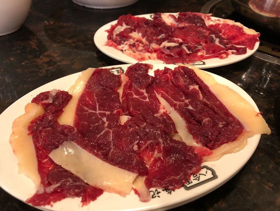 潮汕牛肉中的双层肉/肥拼 臀腰肉心(rostbiff)