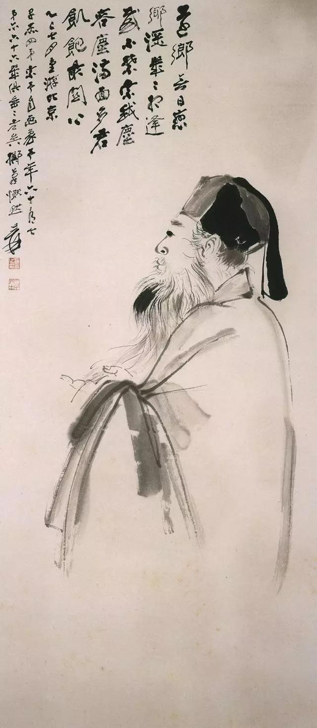 张大千30岁始画自画像,坚持一生,成中国画史上自画像最多的画家