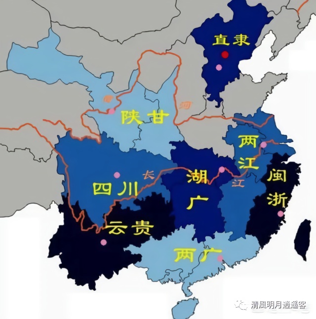 清代共有11位总督,分别是:直隶,两江,川陕,闽浙,湖广,两广,云贵,总漕