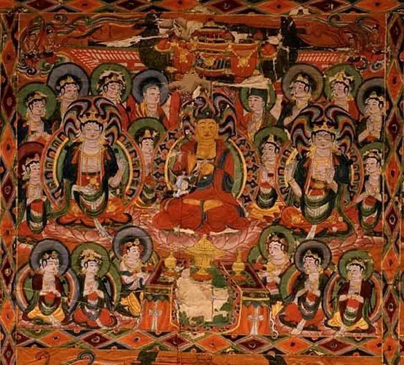 图说《华严经 敦煌绢画上的"七处九会"