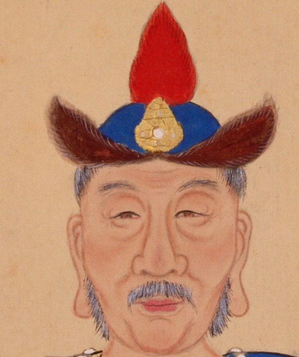 故宫博物院藏《努尔哈赤朝服像》(局部)