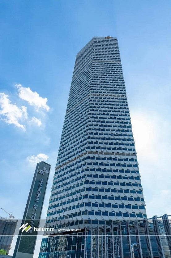 汉尔姆为上海sk大厦提供舒适环保的5a甲级装配式办公空间整体解决方案