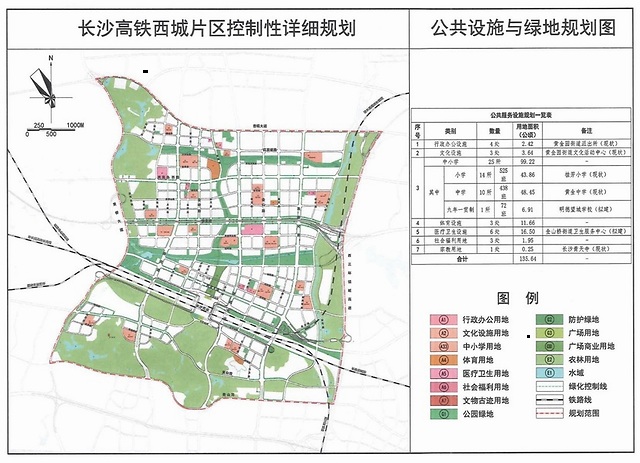 未来高铁西城将建设成什么样?长沙高铁西城片区控制性详细规划出炉了