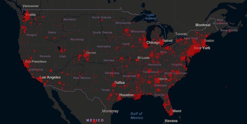 美8州宣布“居家隔离令”，影响三分之一美国人