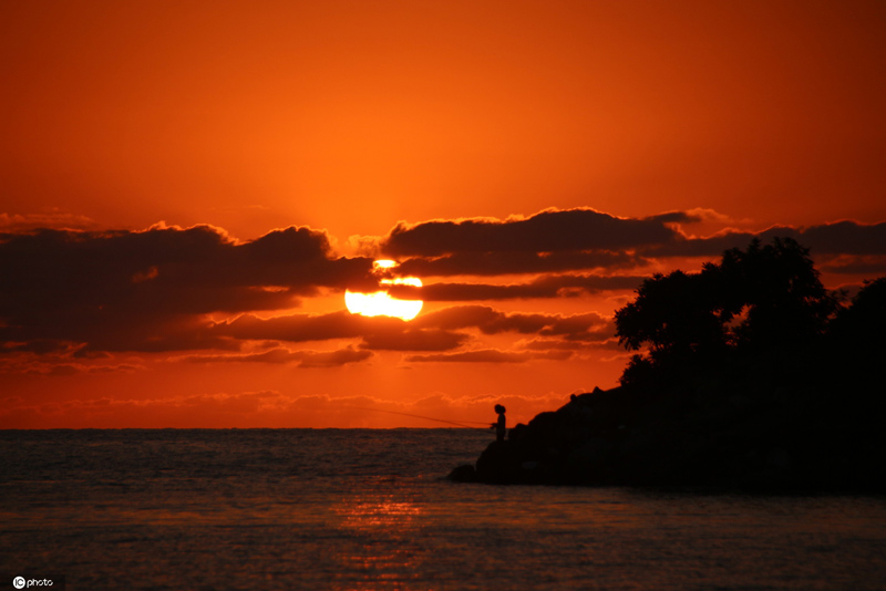 土耳其迪兹杰唯美夕阳