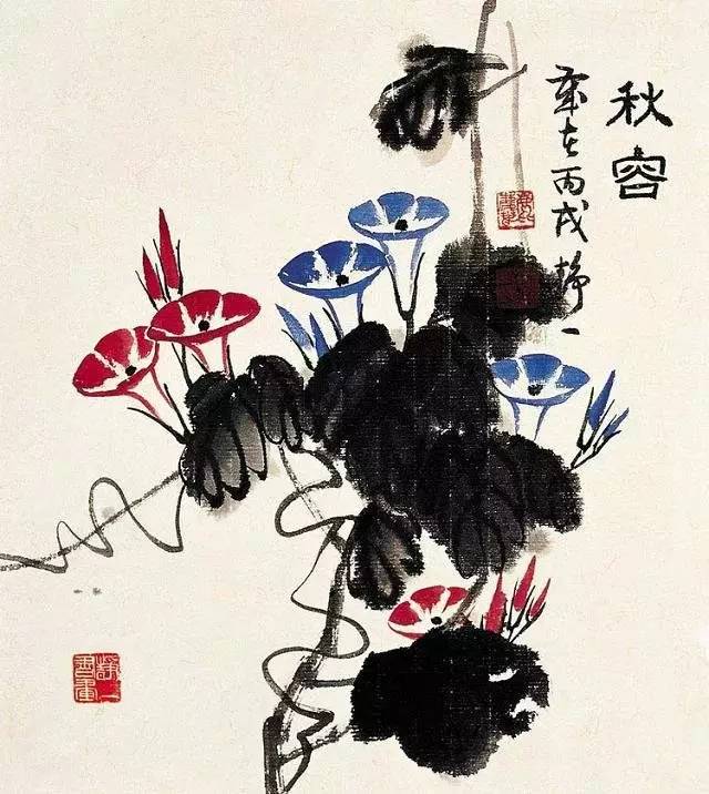 书画联盟丨国画牵牛花及画法