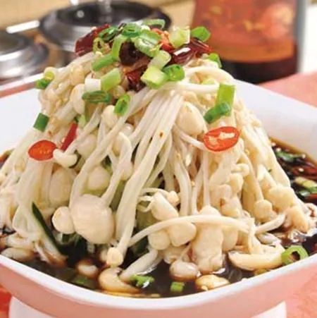捞汁金针菇小鲜鲍