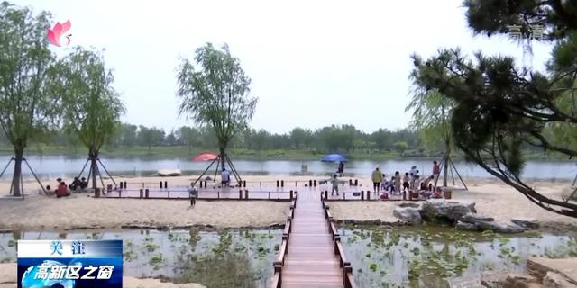 鸿雁湖公园是济宁高新区"三河三湖三湿地,九水通衢耀麒麟"景观格局