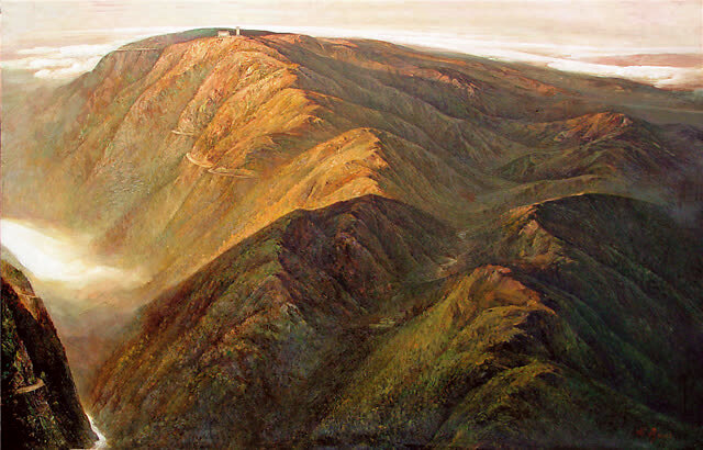 井冈山 布面油画 120×190cm 2003年 (入选第三届中国油画展及全国