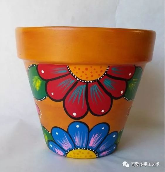 花盆不知道买哪个好看?买几个陶盆,百变花样自己造出来!(附教程)