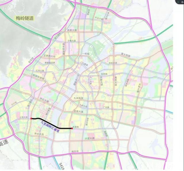 南昌九龙湖过江大桥规划效果图曝光 预计2020年11月开工
