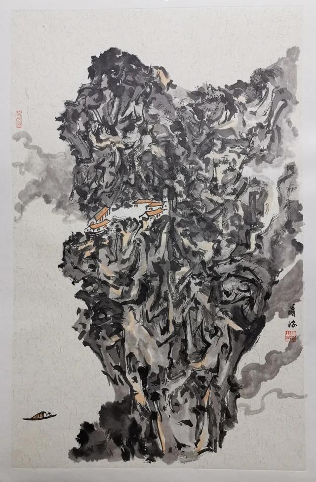 青岛市美术馆艺术总监画家薛波山水画作品欣赏