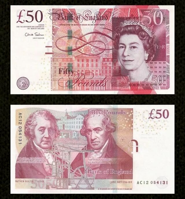 按照惯例,英国央行发行的英镑,一面印有女王伊丽莎白二世的头像,而另