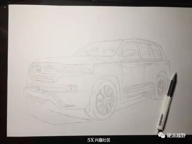 玩车| 手绘大神画越野车,超逼真,神细节