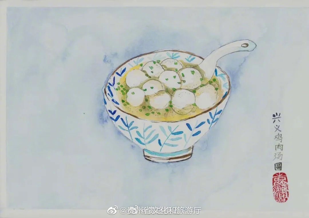 这样的手绘兴义美食你见过吗