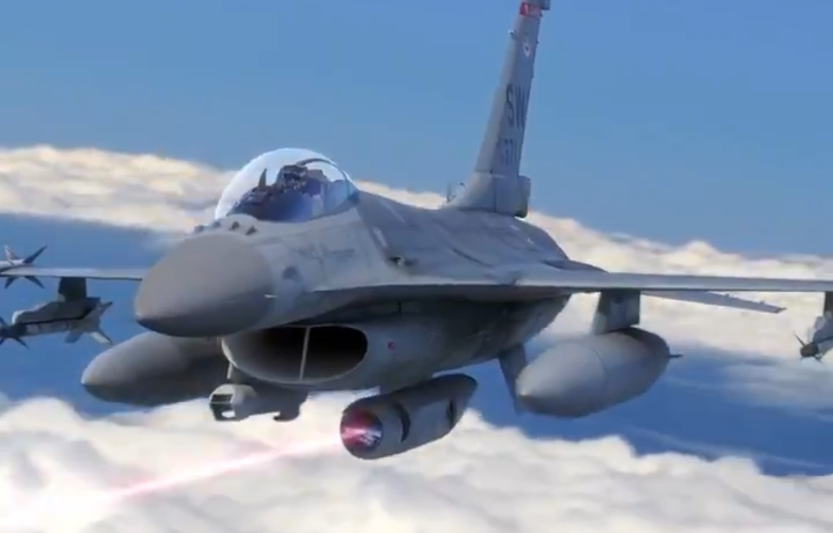 美国军火巨头演示机载激光武器02画面中出现中国054a护卫舰