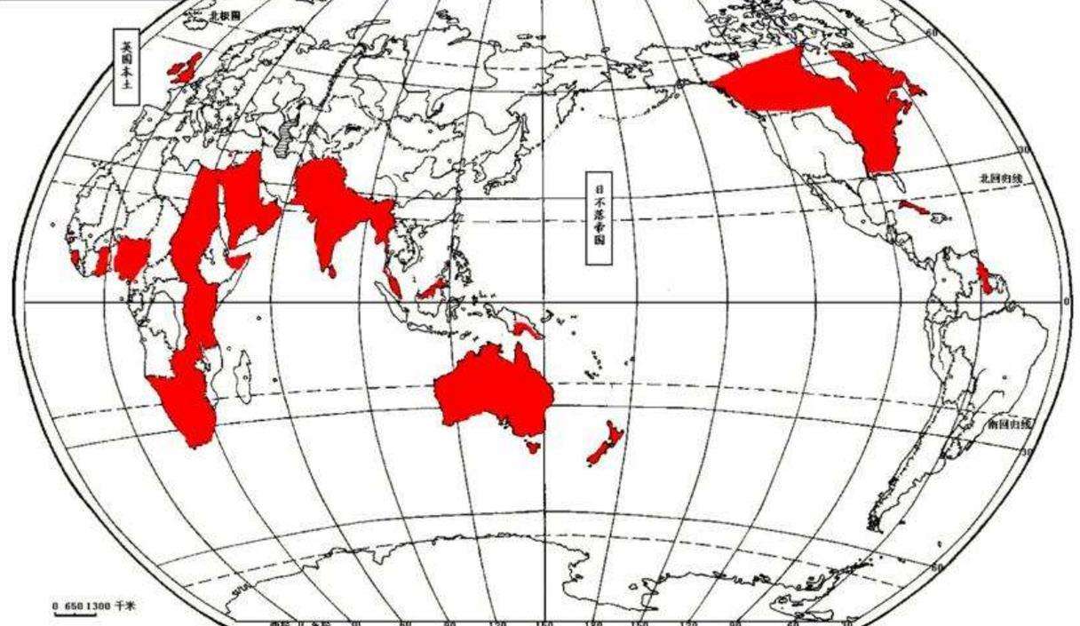 英国在世界各地占有大量的殖民地