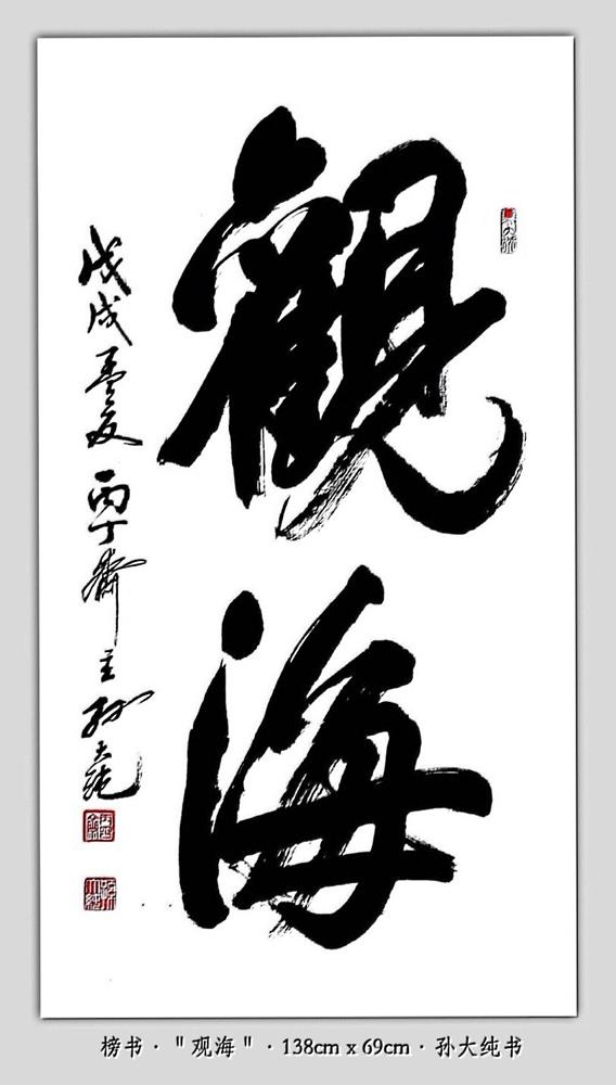 大医精诚大爱无垠书法家孙大纯向白衣天使致敬