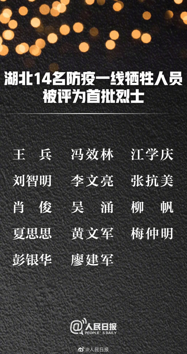 清明为抗疫烈士哀悼